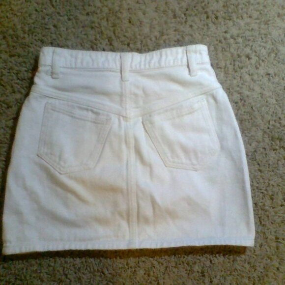 White Jean Skirt - Picture 5 of 5